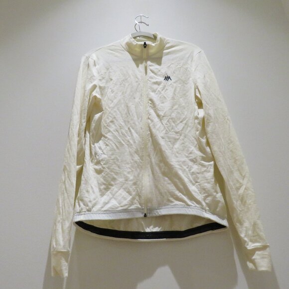 CIMA CIMACOPPI V5 Merino Wool Cycling Zip Up Jacket in Cream Outdoor Size L - Picture 8 of 15